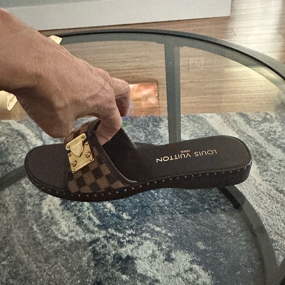 Pony Hair LV slides - Picture 3 of 4